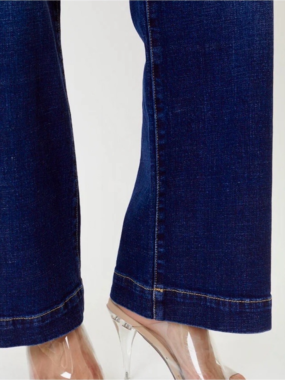Kancan Wide-Leg Women's Jeans - Dark Blue Sz 9/28 - Picture 4 of 13